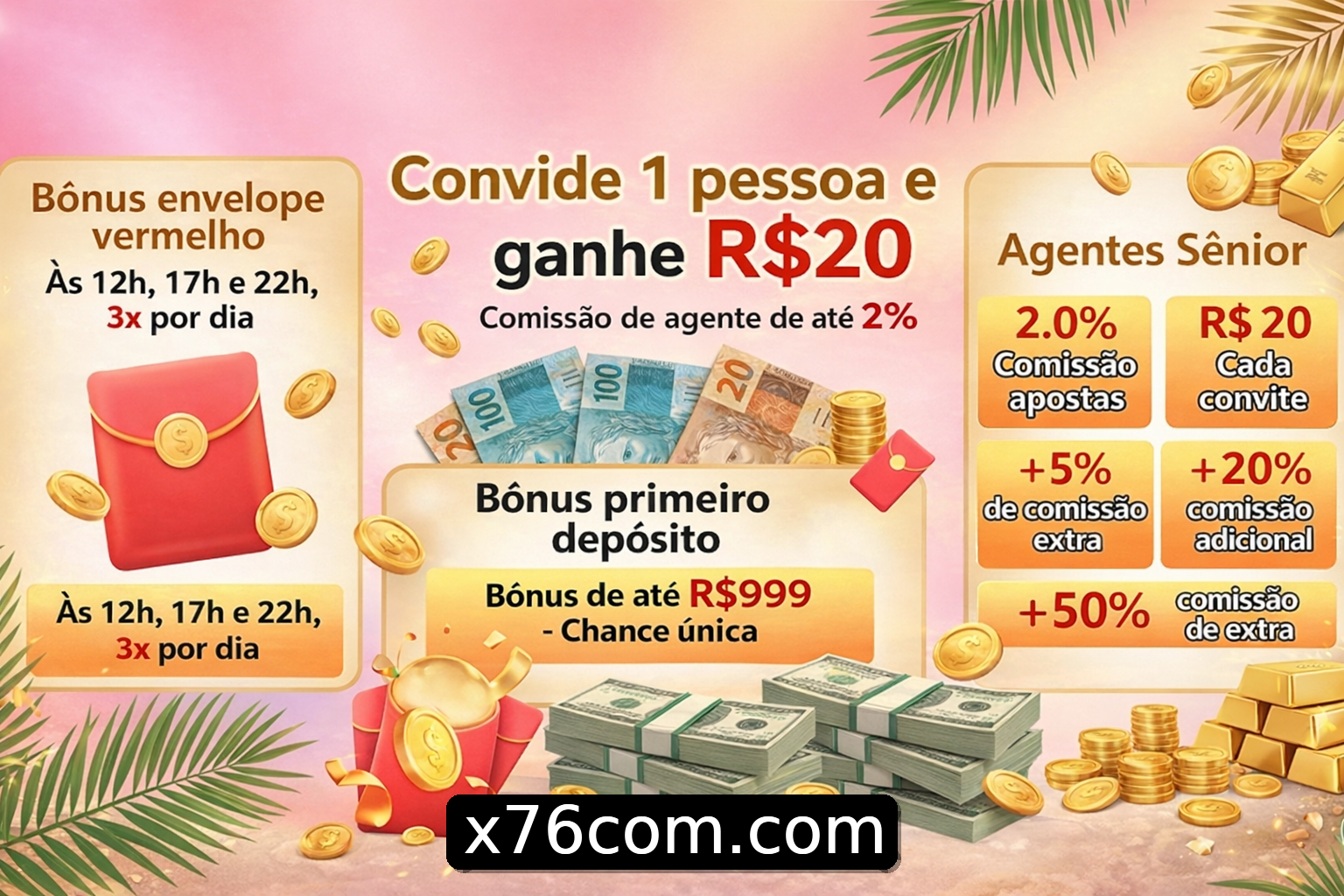 Banner do Bônus do Casino x76